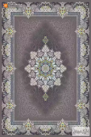 فرش دنیز 500 شانه نگین کسری کاشان